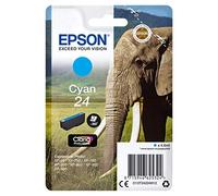 Epson 24 Cyan Elephant Genuine, Claria Photo HD Ink Cartridge