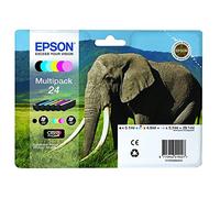 Epson 24 Elephant Genuine Multipack, 6-colours Claria Photo HD Ink Cartridges
