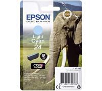 Epson 24 Light Cyan Elephant Genuine, Claria Photo HD Ink Cartridge, Standard...