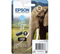 Epson 24 Light Cyan Elephant Genuine, Claria Photo HD Ink Cartridge, Standard C