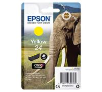 Epson 24 (T242440) Yellow Original Claria Photo HD Standard Capacity Ink Cartridge (Elephant)