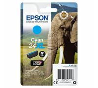 Epson Elephant Singlepack Cyan 24XL Claria Photo HD Ink