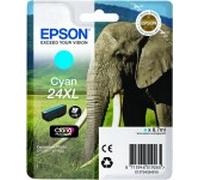 Epson Elephant Singlepack Cyan 24XL Claria Photo HD Ink