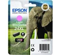 EPSON 24XL ink cartridge light magenta high capacity 9.8ml 740 pages 1-pack blister without alarm