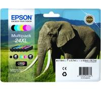 Epson Elephant Multipack 6-colours 24XL Claria Photo HD Ink
