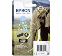 Epson Elephant Singlepack Light Cyan 24XL Claria Photo HD Ink