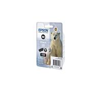 Epson 26 Polar Bear Photo Black Genuine, Claria Premium Ink Cartridge, Standard Capacity