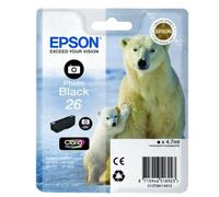 Genuine Epson No 26 Polar Bear Claria Premium Photo Black Ink Cartridge T261140