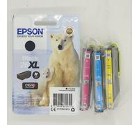 Epson 26XL Ink Cartridges Cyan Magenta Yellow Black Original Genuine Expression