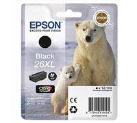 EPSON 26XL ink cartridge black high capacity 12.2ml 500 pages 1-pack blister without alarm