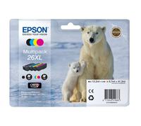 Epson 26XL Polar Bear Ink Cartridge High Yield CMYK Multipack C13T26364010