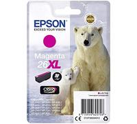Epson 26XL Polar Bear Magenta High Yield Genuine, Claria Premium Ink Cartridge