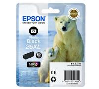 Epson 26XL (T263140) Photo Black Original Claria Premium High Capacity Ink Cartridge (Polar Bear)