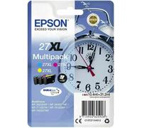 Epson 27XL Cyan Magenta Yellow Cartridge (Pack of 3) C13T27154012 WF-3620DWF UK