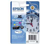 Epson 27XL Alarm Clock Colour High Yield Ink Cartridge 3x10ml Multipack - C13T27154012