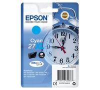 Epson 27XL Alarm Clock Cyan High Yield Ink Cartridge 10ml - C13T27124012