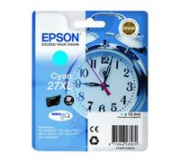 EPSON 27XL ink cartridge cyan high capacity 10.4ml 1.100 pages 1-pack blister without alarm - DURABrite ultra ink