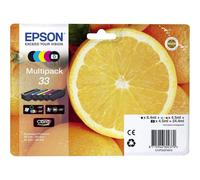 Epson 33 Oranges Genuine Multipack, 4 - colours Ink Cartridges, Claria Premium Ink, Five Color