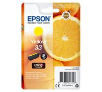 Genuine Epson 33 Orange Yellow Ink Cartridge XP-530 XP-630 XP-635 XP-830, T3344