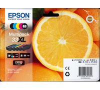 Epson 33XL High Capacity Black & Colour Ink Cartridge 5 Pack (Original)