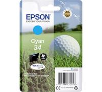 Epson 34 Cyan Golfball Genuine, DURABrite Ultra Ink Cartridge, Standard Capacity