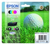 Epson 34 Golf Ball Ink Cartridge Multipack 6ml + 3x 4ml (Pack 4) - C13T34664010