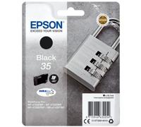Epson 35 Padlock Black Standard Capacity Ink Cartridge 16ml - C13T35814010