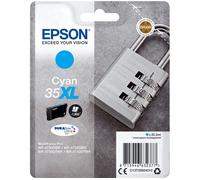 Epson 35 Padlock XL Cyan Ink Cartridge, Cyan