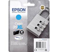 Epson 35XL Cyan Padlock High Yield Genuine Ink, Claria Photo HD Ink Cartridge