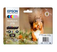 Epson 378 Squirrel Genuine Multipack, 6-colours Ink Cartridges, Claria Photo HD Ink