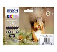 Epson 378 Squirrel Genuine Multipack, 6-colours Ink Cartridges, Claria