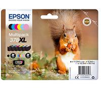 Epson 378XL High Yield Genuine Multipack, 6-colours Ink Cartridges, Claria Photo HD Ink