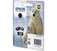 EPSON 26XL ink cartridge black high capacity 12.2ml 500 pages 1-pack RF-AM blister