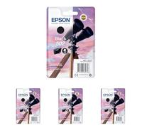 Epson 502 Black Binoculars Genuine Ink Cartridge, Standard (Pack of 4)