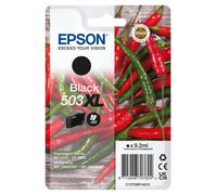 Epson 503XL Chillies, Genuine Black Ink Cartridge XL High Capacity Black