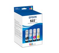 Epson 522 EcoTank Ink Ultra-high Capacity Bottle Black & Color Combo Pack (T522120-BCS) Works with EcoTank ET-2720, ET-2800, ET-2803, ET-2840, ET-4700, ET-4800, ET-4810