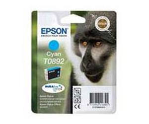 Epson 58_C13T08924011 Original Epson T0892 DuraBrite Ultra Cyan Ink Cartridge ( Monkey )