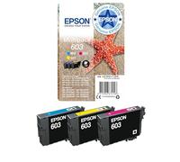 Epson 603 Starfish Genuine Multipack, 3-Colours Ink Cartridges