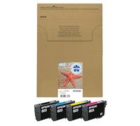 Epson 603 Starfish Genuine Multipack, Eco-Friendly Packaging, 4-Colours Ink Cartridges