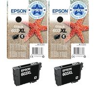 Epson 603XL Black Starfish High Yield Genuine, Ink Cartridge (Pack of 2)