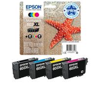 Epson 603XL Starfish High Yield Genuine Multipack, 4-Colours Ink Cartridges