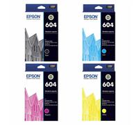 Epson 604 Black Cyan Yellow Magenta 4 Ink Cartridge Toner Value Pack