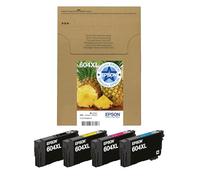 Epson 604XL Pineapple, Genuine Multipack, Eco-Friendly Packaging, 4-Colours Ink Cartridges