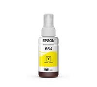 Epson 664 EcoTank Ink Ultra-high Capacity Bottle Yellow (T664420-S) Works with EcoTank ET-2500, ET-2550, ET-4500, ET-4550, ET-2600, ET-2650, ET-3600, ET-16500