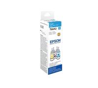 Genuine Epson Original T6642 EcoTank Ink Bottle Cyan 70ml