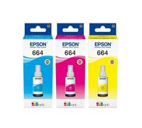 Epson 664 Ink Bottles C/M/Y for Epson EcoTank ET-16500 ET-2600 L1300 L310 L455