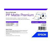 Original Epson PP Matte Premium 102mm x 51mm Die-cut Label Roll - 2,310 Labels (