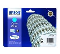 Epson 79XL Leaning Of Pisa Cyan Genuine, XL High Yield Ink Cartridge DuraBrite Ultra