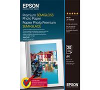 Epson A4 Premium Semigloss Photo Paper 251gsm 20 sheets Semi-gloss 251 g/m White 20 sheets Expression Premium XP-900 Expression Premium XP-830 Expression Premium XP-820 Expression Premium... 1 pc(s)