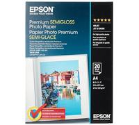 Epson A4 Semi-Gloss Photo Paper (Pack of 20) - white
